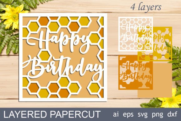 3D Layered Birthday Card: Laser Cutting & Shadow Boxes