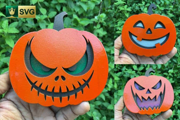 3D Pumpkin SVGs for Autumn Laser Cutting