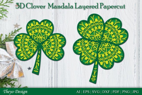 Clover Mandala 3D Layered Papercut: A Designer’s Review