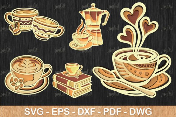 Coffee Lover SVG: Laser Cutting & Wall Decor