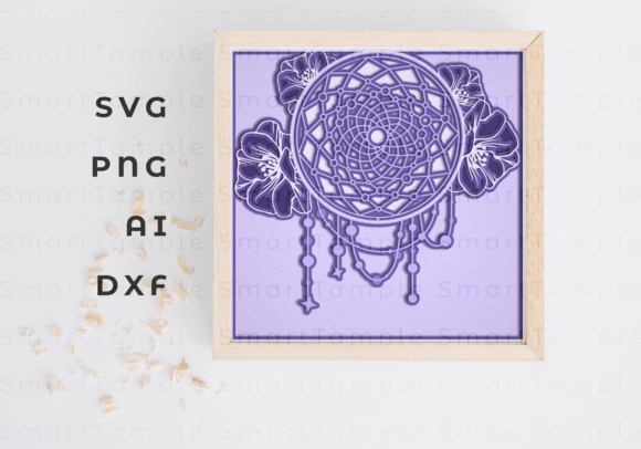 Dream Catcher 3D SVG for Shadow Boxes