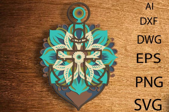 Laser Cutting Signs: Anchor Multilayer SVG Dxf Review