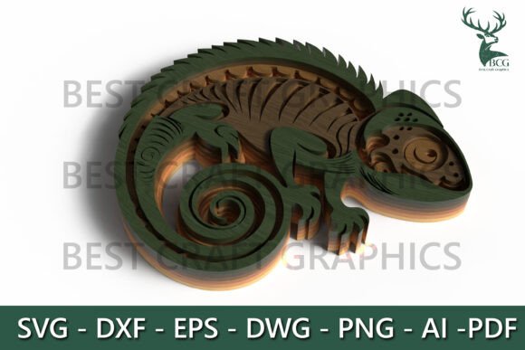 Laser Cutting Wall Decor: Chameleon SVG Review