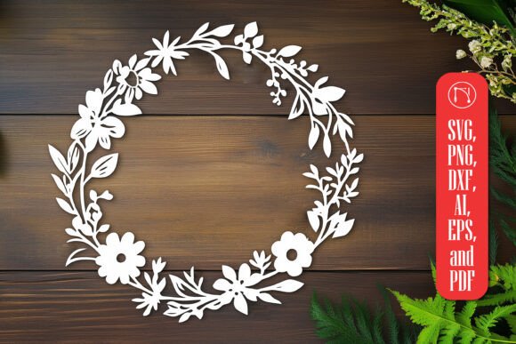 Laser Cutting Wall Decor: Flower Wreath SVG Review
