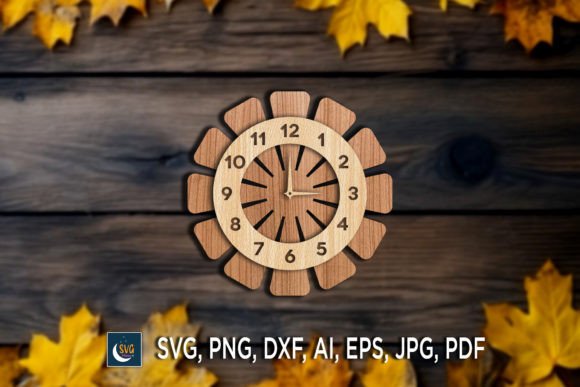 Laser Cutting Wall Decor: Multilayer Clock SVG