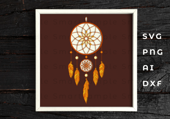 Layered Dream Catcher 3D SVG Shadow Boxes