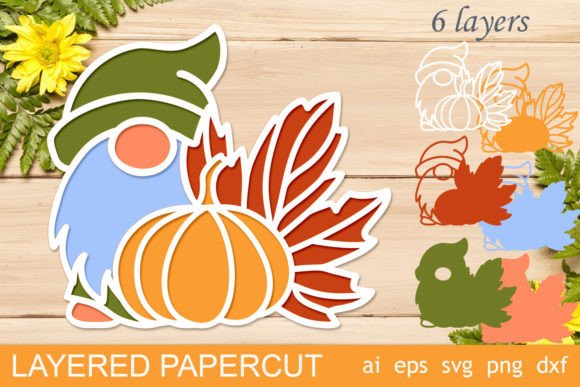 Review: 3d Layered Fall Gnome with Pumpkin Design