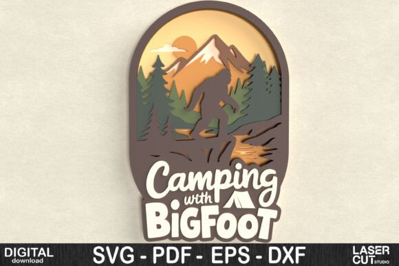 Reviewing the Camping with Bigfoot Layered SVG