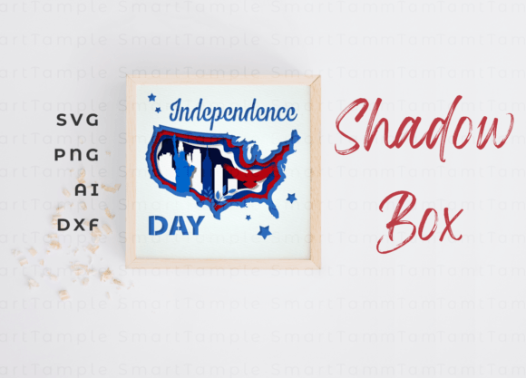 Reviewing the Independence Day Shadow Box SVG